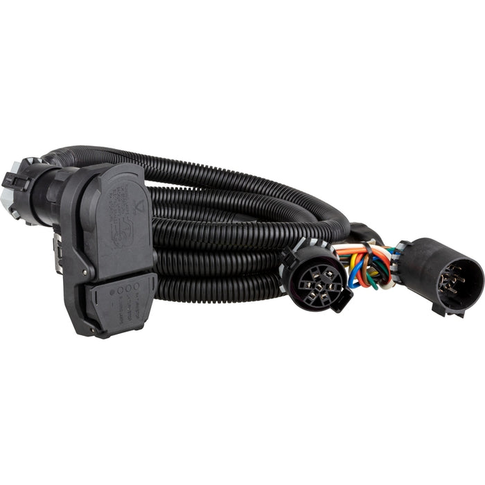 CURT 7-Foot Vehicle-Side Truck Bed 4-Pin, 7-Pin Trailer Wiring Harness Extension, Select Chevrolet, Dodge, Ford, GMC, Nissan, Ram, Toyota Model 56003