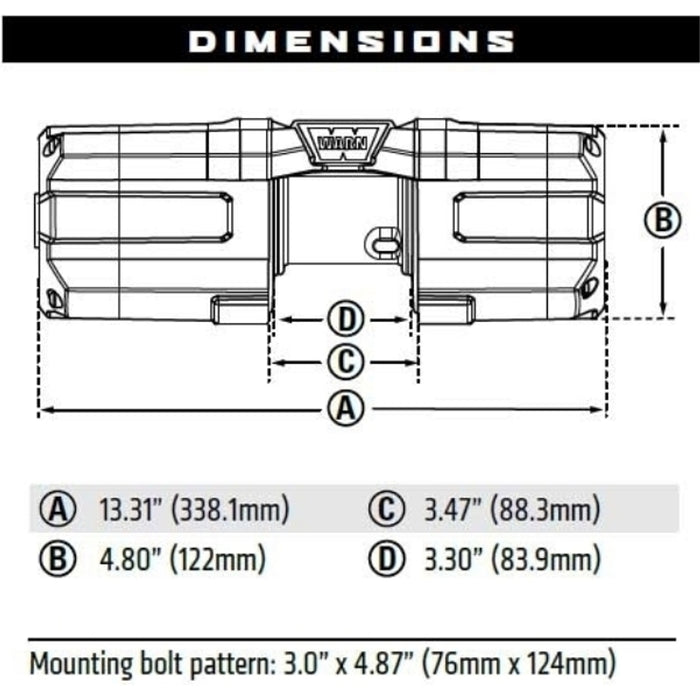 Warn Axon 45RC Synthetic Winch Model 101240