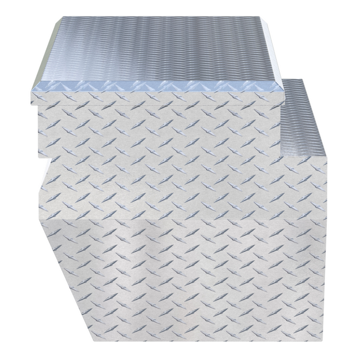 UWS Bright Aluminum 55" Wedged Angled Utility Chest Box Model TBC-55-WN