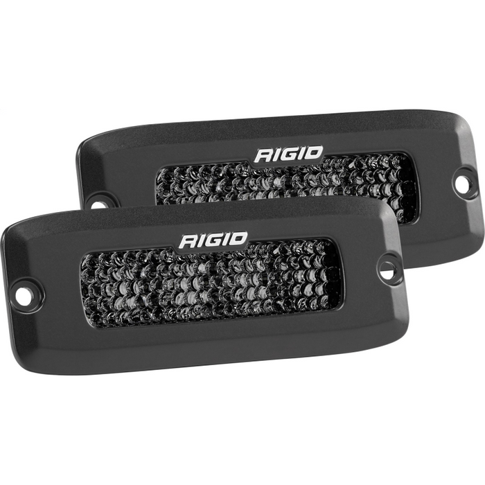 Rigid Industries SR-Q Series PRO Midnight Edition, Spot Diffused, Flush Mount, Pair Model 925513BLK