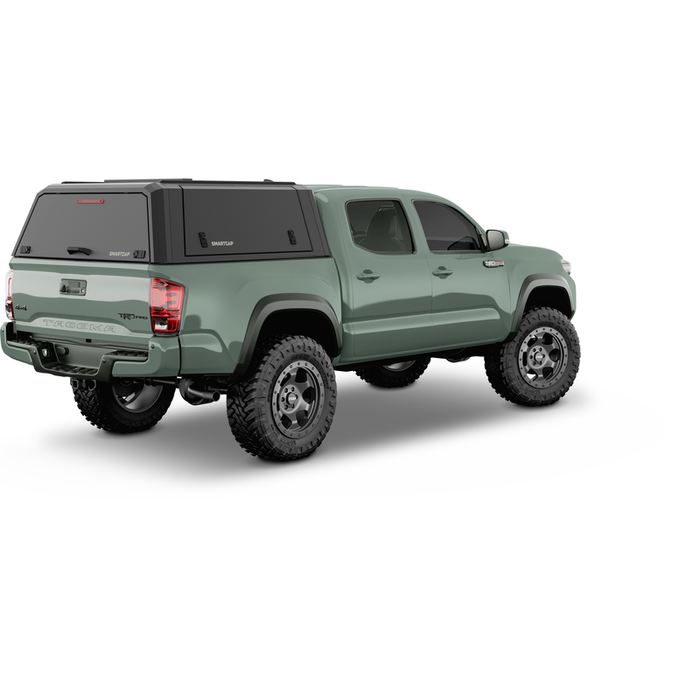 SmartCap Matte Black Truck Bed Cap EVOd Defender Series w/ Vertical Locks Model ED1316-MB