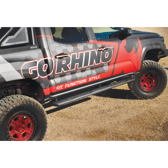 Go Rhino V-Series V3 Aluminum Step Nerf Bars and Mounting Brackets Kit Model V3442987T