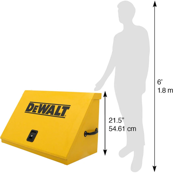 Montezuma 36 x 17 In. Steel Triangle® Toolbox Yellow Top Mount Toolbox DXTB36YY