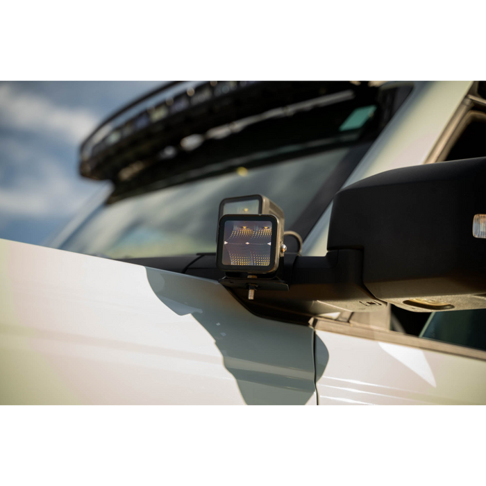 DV8 Offroad 2021-2026 Ford Bronco A-Pillar Dual Light Pod Drop Mounts Model LBBR-08