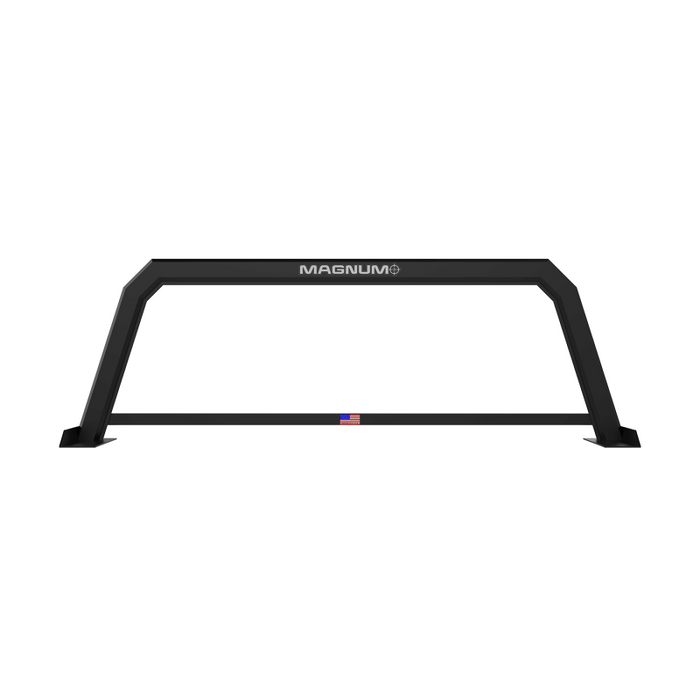 Magnum Truck Racks Headache Rack Standard High Vis Open Matte Black Model 424STHPO3NB