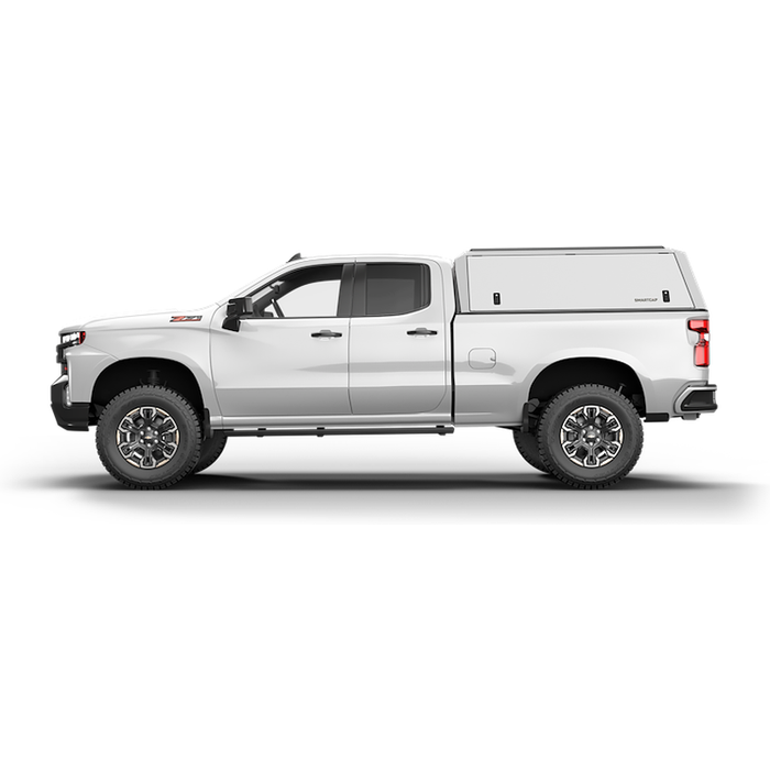 SmartCap OEM White Truck Bed Cap EDGE Defender Series w/ Vertical Locks Model ED0131-WN