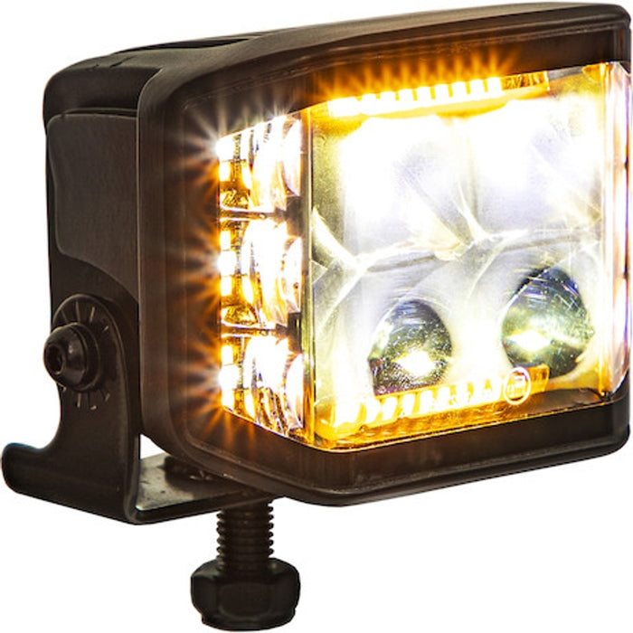 Buyers Products 4 Inch Wide Angle Edgeless LED Work Light with Strobe - Square Lens Model 1492242
