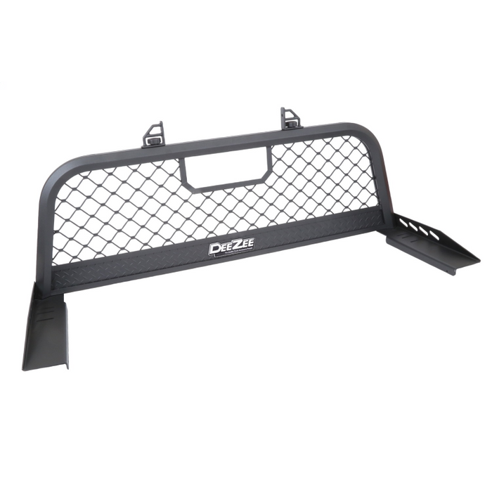 Dee Zee Aluminum Front Cab Rack W/Mesh Texture Black Model DZ95050RTB
