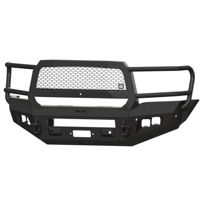 Bodyguard A2 Front Extreme - Sensor Cutouts W/ Mesh Grille With Camera Harness Bare Metal **Fits 4500/5500 Fender Trim** Model CER19DYBMH