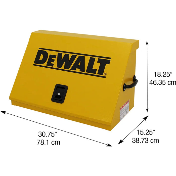 Montezuma 30 x 15 In. Steel Dewalt Triangle® Toolbox Yellow Top Mount Toolbox DXTB30YY