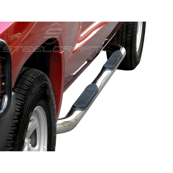 Steelcraft 3in. Round Stainless Steel Step Nerf Bars Model 220127