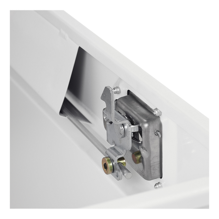 UWS White Hammerhead-Style 100-Gallon Steel-Aluminum Combo Transfer Tank Model ST-100HH-CB-W