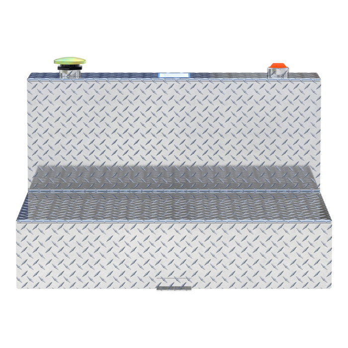 UWS Bright Aluminum 50-Gallon L-Shaped Aluminum Transfer Tank Model TT-50-L-T-P