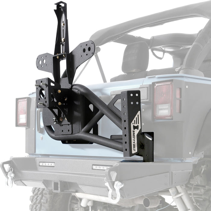Smittybilt XRC Gen 2 Bolt-On Tire Carrier - Textured Black (07-18 JK/JKU) Model 76857