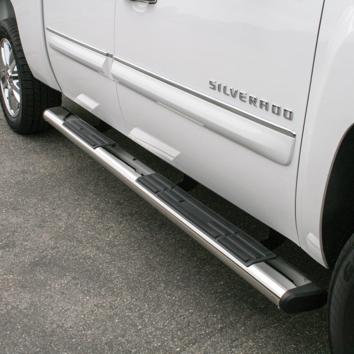 ARIES 6" x 75" Polished Stainless Oval Side Bars, Select Silverado, Sierra Model 4444001