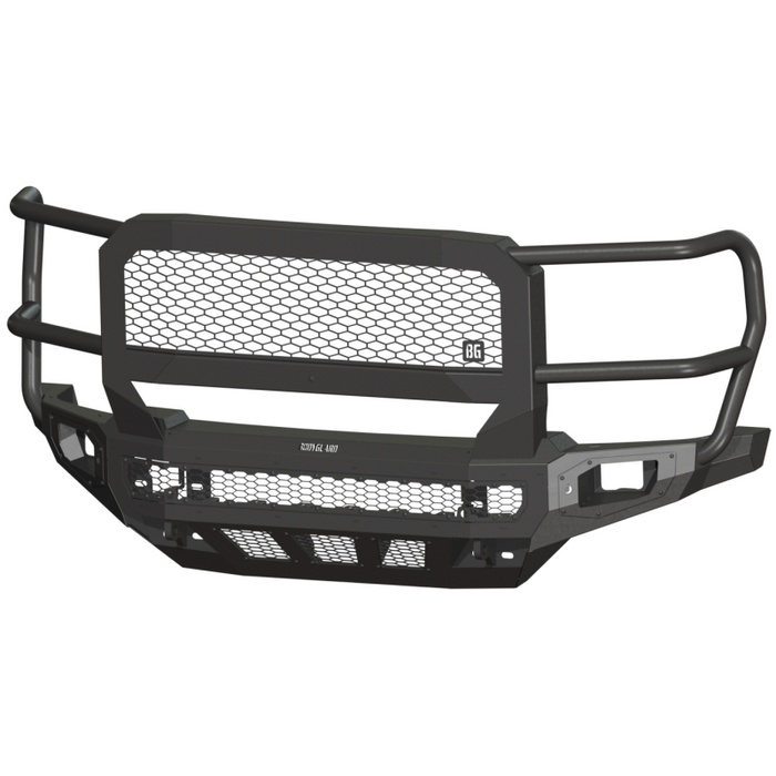 Bodyguard Freedom Front Extreme Non-Winch W/ Mesh Grille With Camera Harness Bare Metal Model NEF17BNBMH
