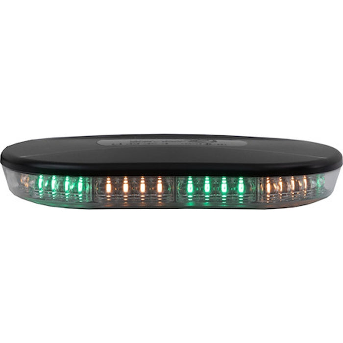 Buyers Products Class 1 Low Profile Oval Mini Light Bar - Amber/Green Model 8891089