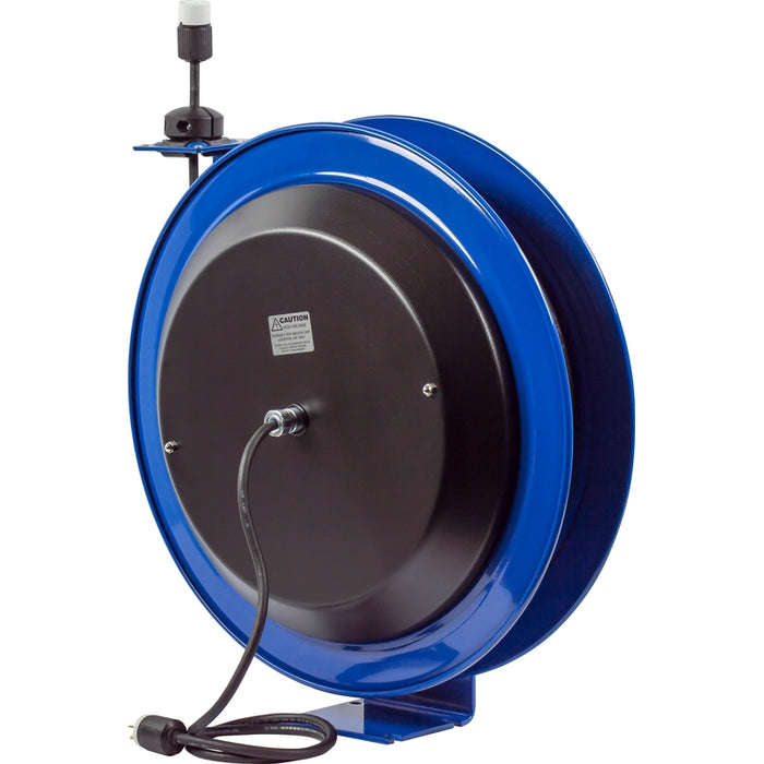 Coxreels PC Series Spring Driven Cord Reel Single Industrial Receptacle 16 GA x 100 ft. - Cord Included Model PC24-0016-A