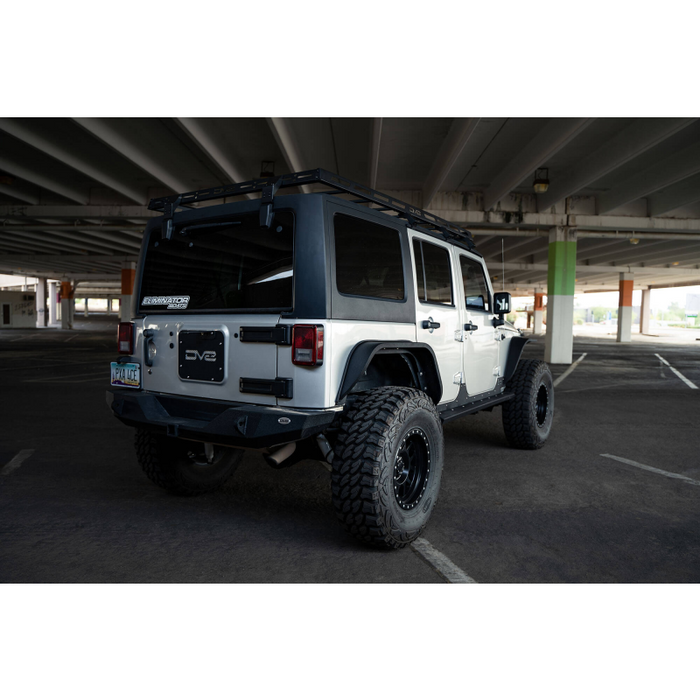 DV8 Offroad 2007-2018 Jeep Wrangler JKU 4-Door Full-Length Roof Rack Model RRJK-03