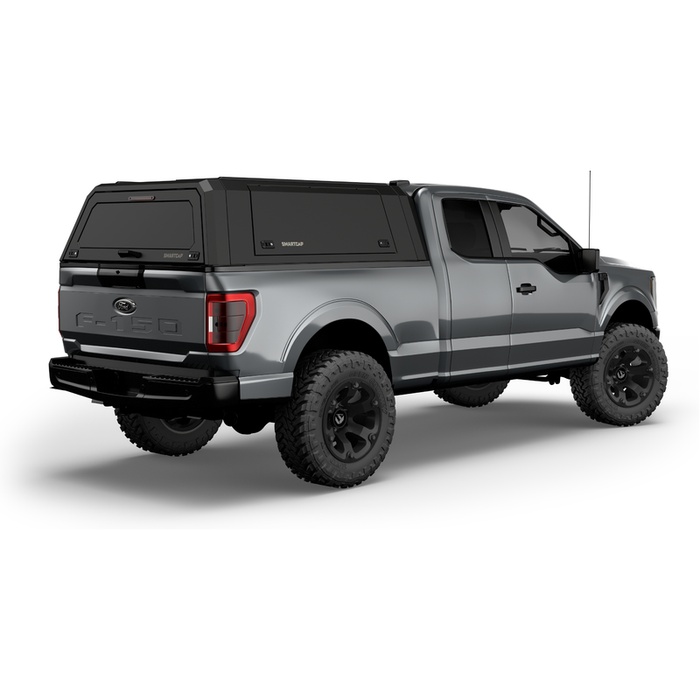 SmartCap Matte Black Truck Bed Cap EVOa Adventure Series w/ Horizontal Locks Model EA0314-MB
