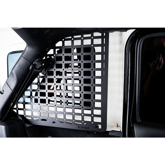 DV8 Offroad 2018-2025 Jeep Wrangler Rear Window Molle Panels Model MPJL-01