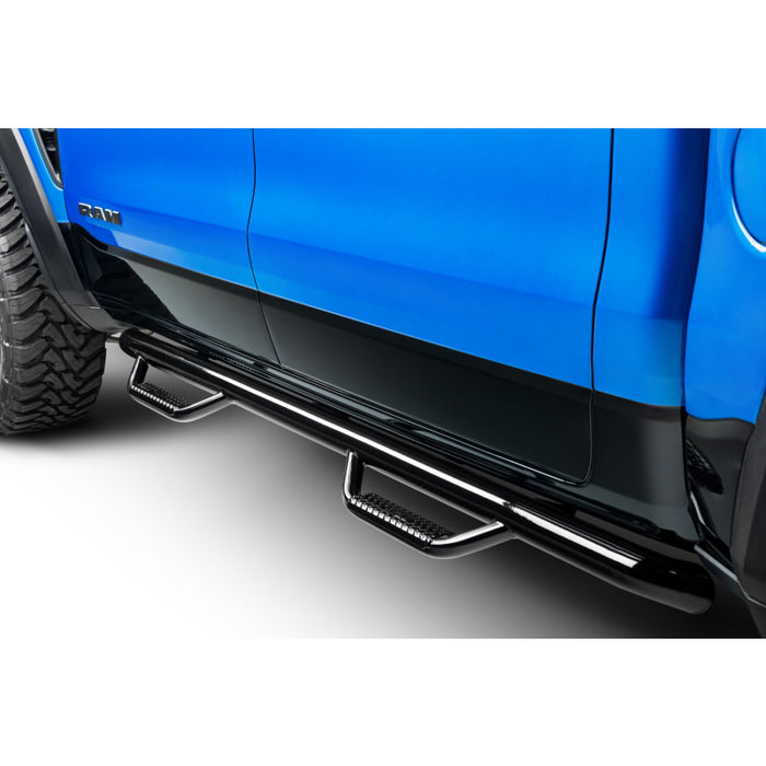 N-Fab Cab Length Side Steps Gloss Black Mild Steel Model D1980CC