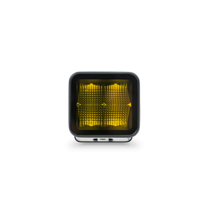 DV8 Offroad 3-Inch Elite Series LED Square Amber Flood Pod Light Model BE3EW40W-A
