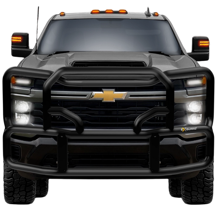 Ex-Guard Kit Extreme-Duty Full-Height Coverage Black Grille Guard Kit w/ Mounting Bracket Model FX-50BG3-GM2320-MB-20FX-GM23