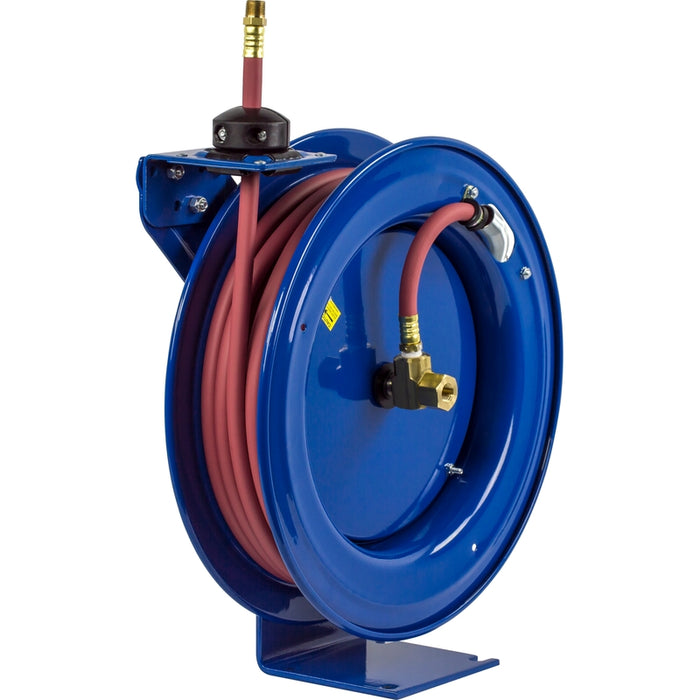 Coxreels P Series Performance Spring Driven Hose Reel 3/8 in. x 35 ft. - Hose Included 300 PSI Model P-LP-335