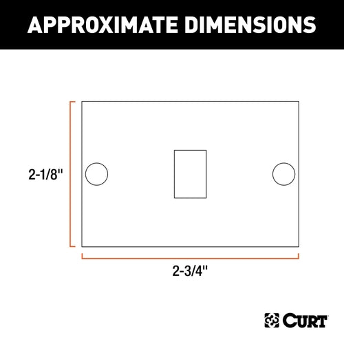 CURT Replacement Red Side Trailer Light Lens Model 53515