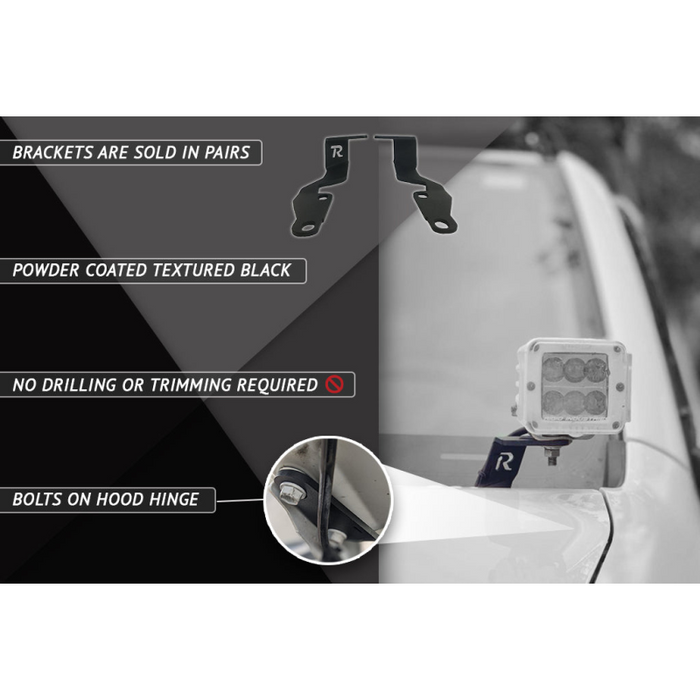 Rago Fabrication 2000-2006 1st Gen Toyota Tundra Ditch Light Mounts Model R0006TTUNDIT