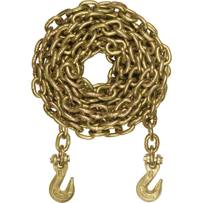 CURT 25-Foot Transport Binder Chain, 5/16-Inch Clevis Hooks, 18,800 lbs Break Strength, Load Tie-Down, Trailer, Flatbed Model 80308