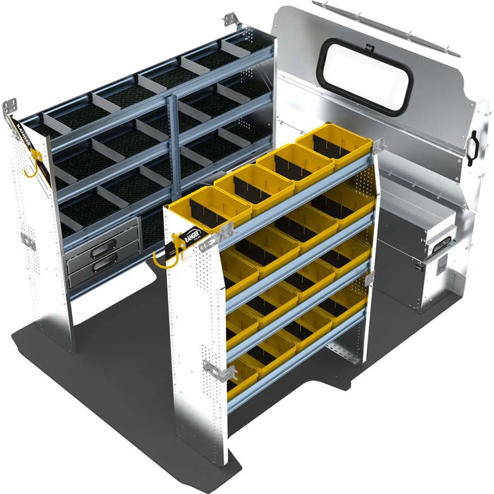 Ranger Design Aluminum Van Shelving Package for RAM ProMaster - 118" and 136" Wheelbase Model RPS-27
