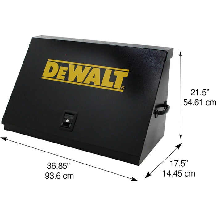 Montezuma 36 x 17 In. Steel Triangle® Toolbox Black Top Mount Toolbox DXTB36BB