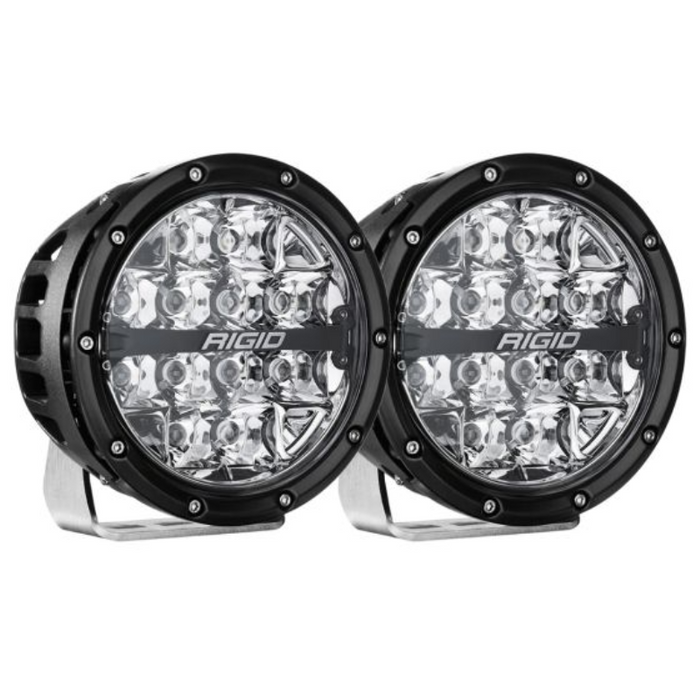 Rigid Industries 360-Series 6" Off-Road Lamp, Spot Beam, RGBW BackLight, Pair Model 36412