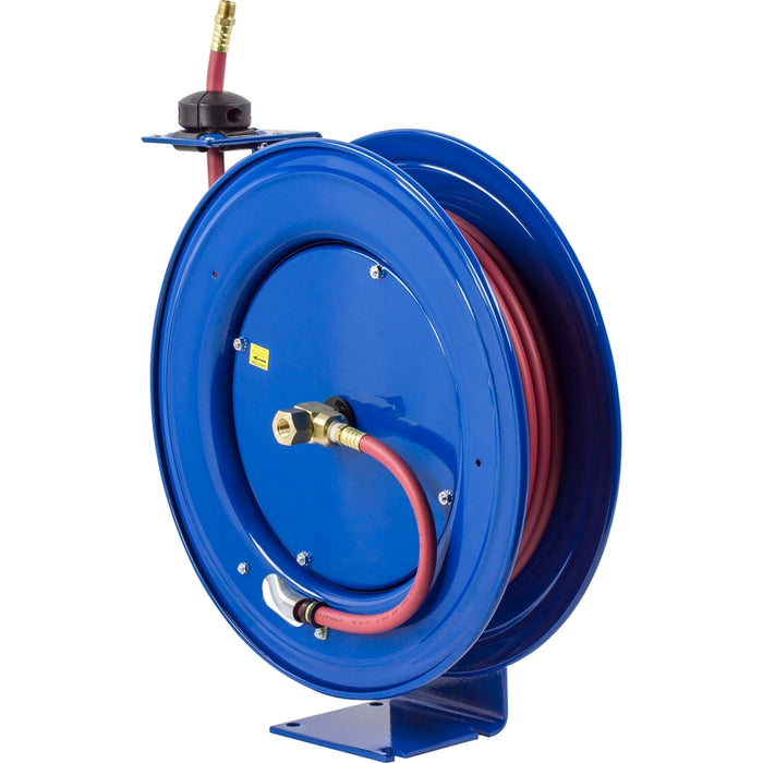 Coxreels SH Series Heavy Duty Spring Driven Hose Reel 1/4 in. x 60 ft. - Hose Included 5000 PSI Model HP-N-160