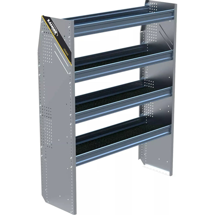 Ranger Design N5 4 Tray Aluminum Van Shelving for High Roof Vans 16"x48"x62"- 12 Bulk Pack Model N5-RA48-4x12
