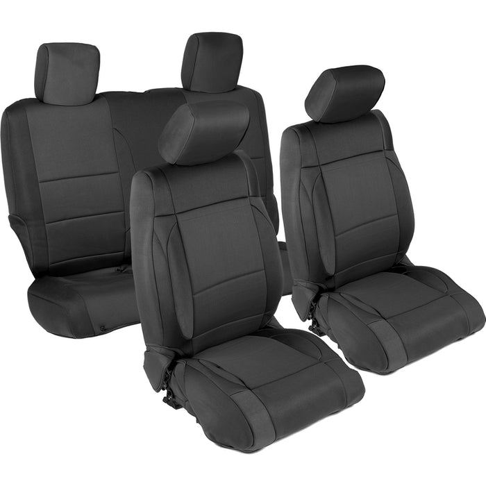 Smittybilt Neoprene Seat Cover Set Front/Rear – Black (13-18 JK) Model 471501