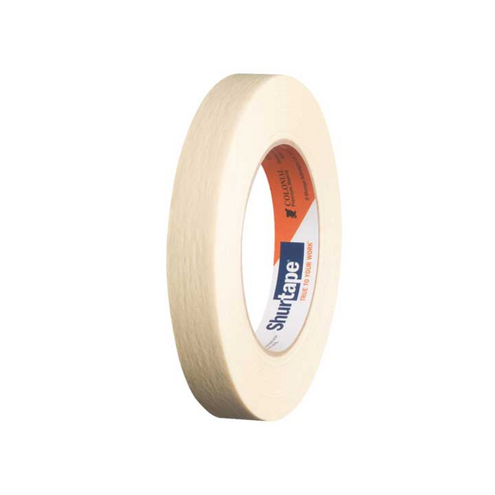 Shurtape Technologies LLC Shurtape Colonial Premium Grade, High Adhesion Masking Tape Beige 6.4 Mils 23/32 In X 60 yds QTY of 48 Model 100738