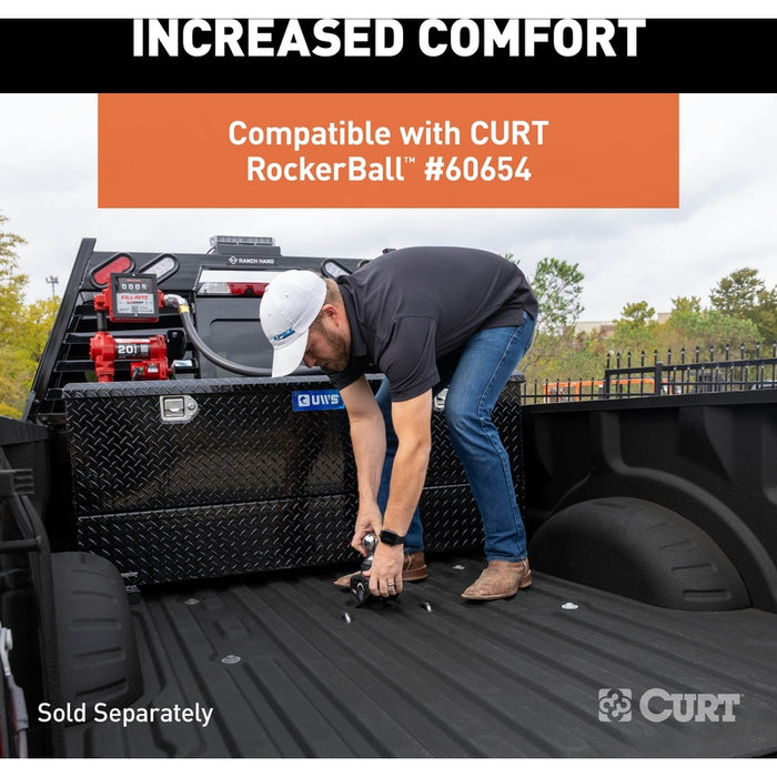 CURT PowerHaul Double Lock Gooseneck Hitch, Fits Select Chevrolet Silverado 2500 HD, 3500 HD, GMC Sierra 2500 HD, 3500 HD Model 60704