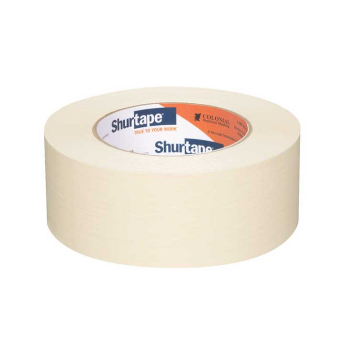 Shurtape Technologies LLC Shurtape Colonial Premium Grade, High Adhesion Masking Tape-Beige-6.4 Mils 1-7/8 In X 60 yds QTY of 24 Model 101534