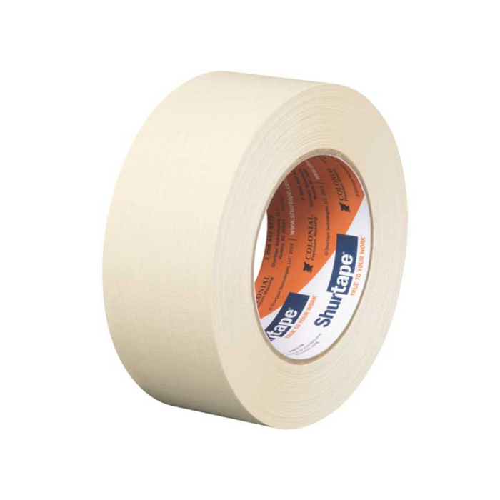 Shurtape Technologies LLC Shurtape Colonial Premium Grade, High Adhesion Masking Tape-Beige-6.4 Mils 1-7/8 In X 60 yds QTY of 24 Model 101534
