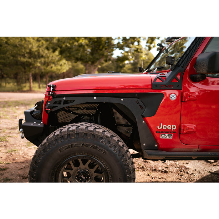 DV8 Offroad 2018-2018 Jeep Wrangler JL JLU Gladiator JT Front Inner Fenders Model INFEND-03FB