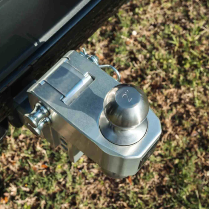 BulletProof Hitches BulletProof 2.0" Aluminum Medium Duty 4" Drop/Rise Hitch - Stainless Model AL204S