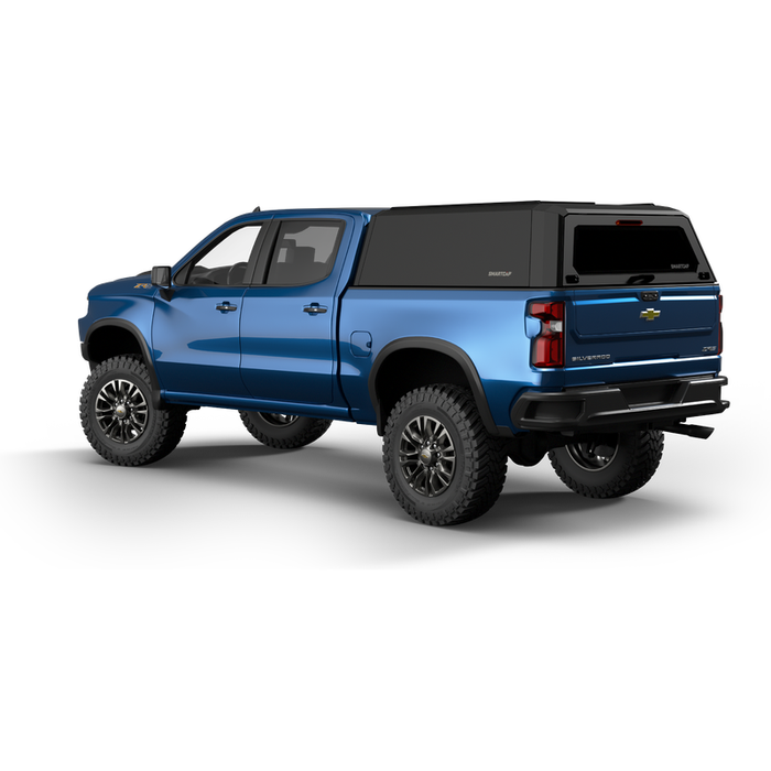 SmartCap Matte Black Truck Bed Cap EVOh Hatchback Series w/ Vertical Locks Model EH0108-MB