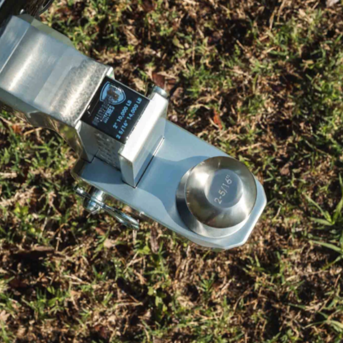 BulletProof Hitches BulletProof 2.0" Aluminum Medium Duty 4" Drop/Rise Hitch - Stainless Model AL204S