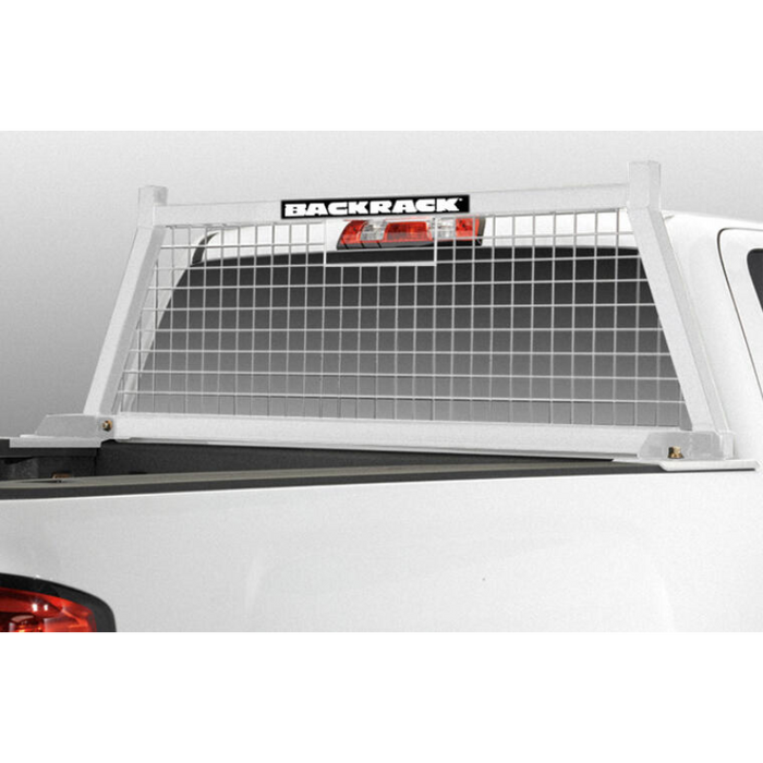 Back Rack Cut Out BACKRACK SAFETY; White; 17-24 F250/350/450 (Aluminum Body). 99-16 F250 ...