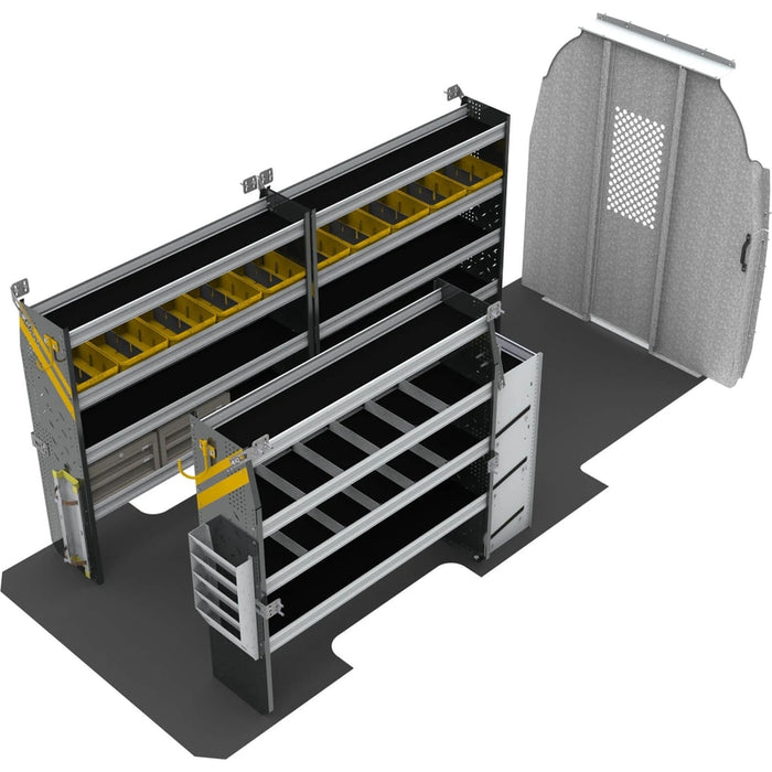 Ranger Design HVAC Van Shelving Package for Mercedes Sprinter High Roof 170" Wheelbase Model DHL-12
