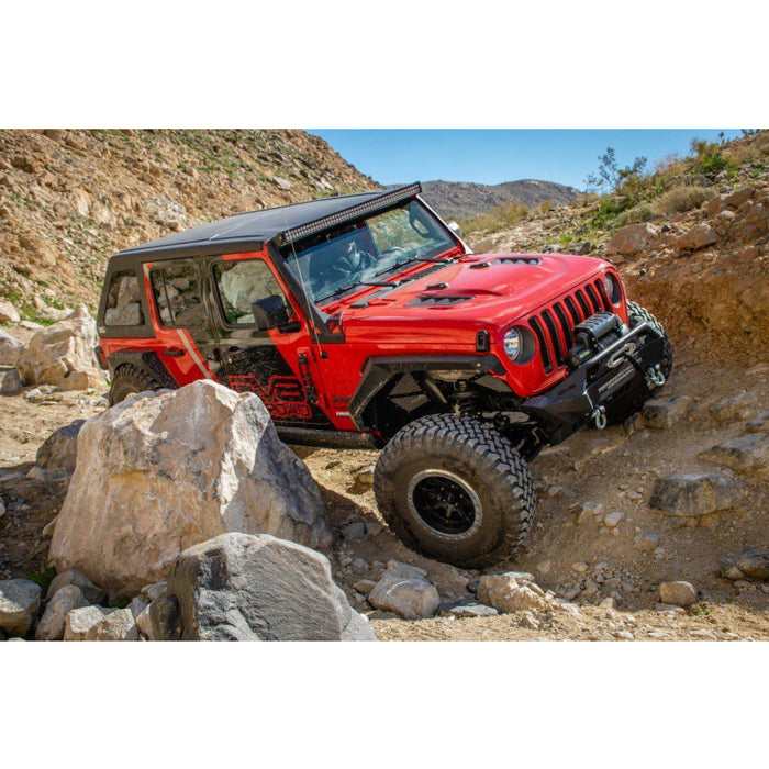 DV8 Offroad 2018-2025 Jeep Wrangler JL JLU Gladiator JT Rubicon Replica Hood Unpainted Model HDMBJL-TA