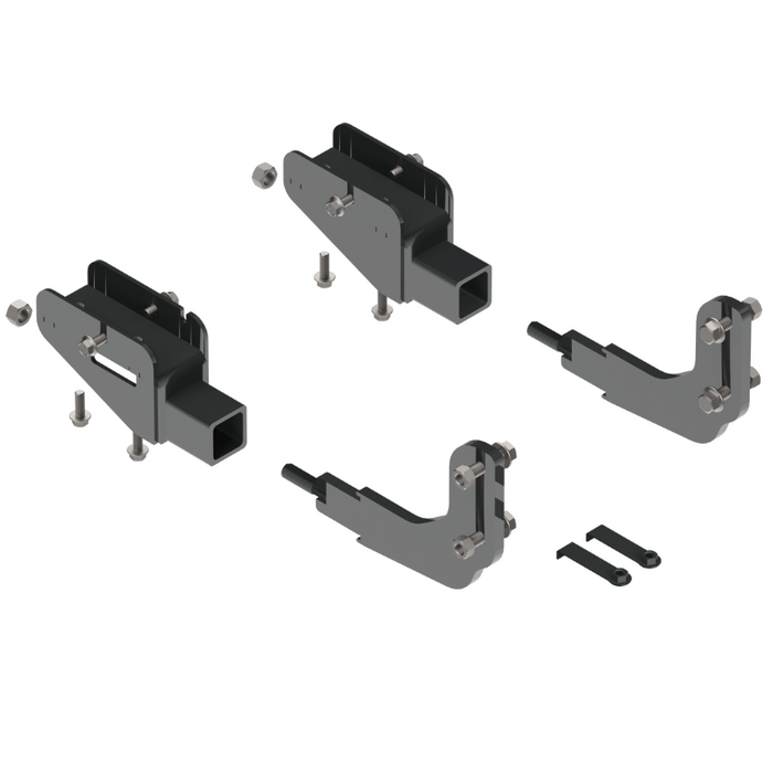 Ex-Guard Kit Extreme-Duty Medium-Height Coverage Black Grille Guard Kit w/ Mounting Bracket Model CV-19MSP-25B-CV-15MSP-BR10